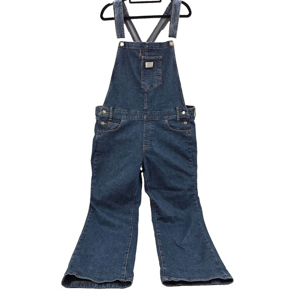 Levi's Denim - Levis Bib Overalls Vintage Style Womens 2-Horse Brand Denim Blue Jean Farmcore